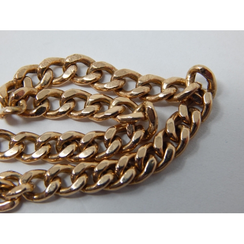 444 - 9ct Yellow Gold Bracelet: Weight 3.8g