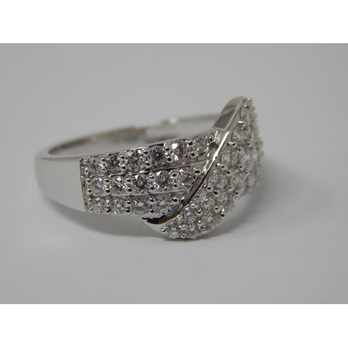 445 - 1ct Diamond Ring Set in Platinum: Clarity: Internally Flawless: Colour: G-H: Ring Size N/O