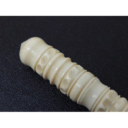 659 - 19th Century Carved Ivory Needle Holder