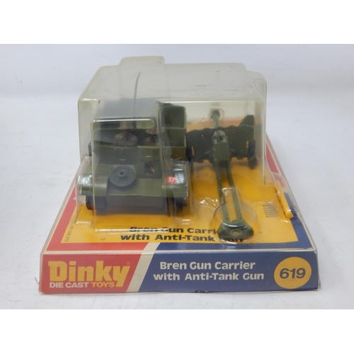 400 - DINKY TOYS: 619 Bren Gun Carrier with Anti-Tank Gun