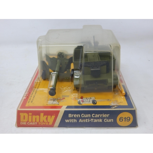 400 - DINKY TOYS: 619 Bren Gun Carrier with Anti-Tank Gun