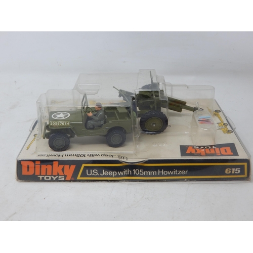 404 - DINKY TOYS: 615 U.S Jeep with 105mm Howitzer