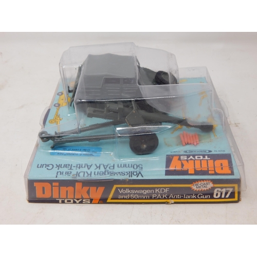 413 - DINKY TOYS: 617 Volkswagen KDF and 50mm P.A.K Anti-Tank Gun