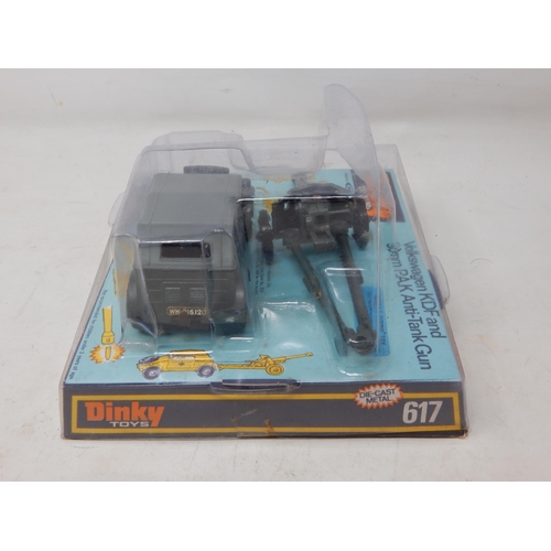 413 - DINKY TOYS: 617 Volkswagen KDF and 50mm P.A.K Anti-Tank Gun