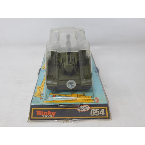 414 - DINKY TOYS: 654 155mm Mobile Gun