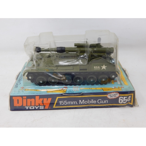 414 - DINKY TOYS: 654 155mm Mobile Gun