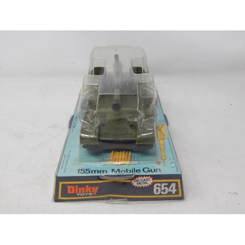 414 - DINKY TOYS: 654 155mm Mobile Gun