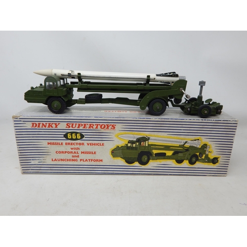 420 - DINKY SUPER TOYS: 666 Missile Erector Vehicle with Corporal Missile and Launching Platform