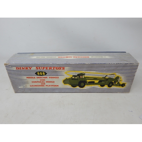 420 - DINKY SUPER TOYS: 666 Missile Erector Vehicle with Corporal Missile and Launching Platform