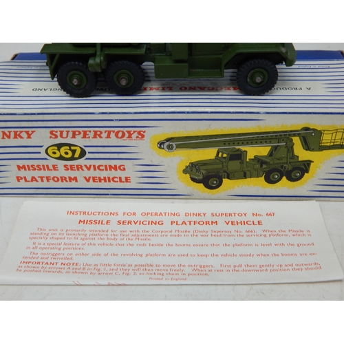 421 - DINKY SUPER TOYS: 667 Missile Servicing Platform Vehicle