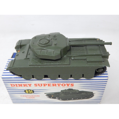 423 - DINKY SUPER TOYS: 651 Centurion Tank