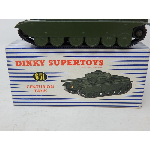 423 - DINKY SUPER TOYS: 651 Centurion Tank