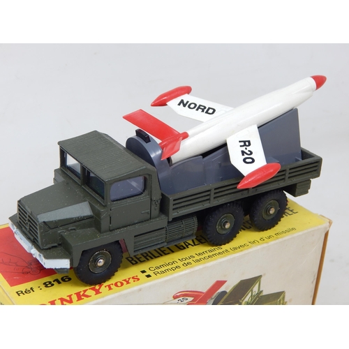 427 - DINKY TOYS: FRENCH ISSUE: 816 Berliet Gazelle Lance Missile