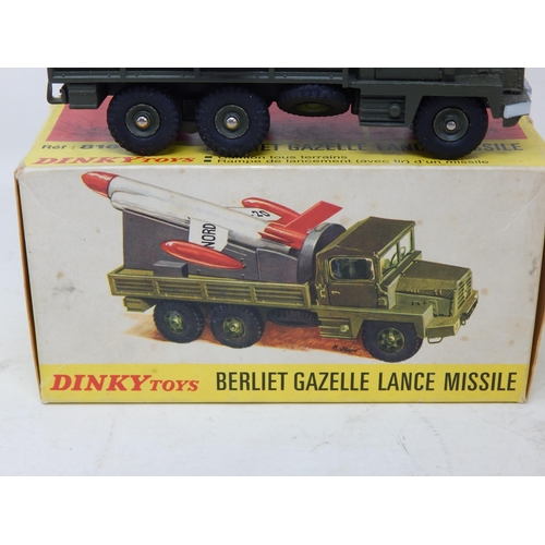 427 - DINKY TOYS: FRENCH ISSUE: 816 Berliet Gazelle Lance Missile