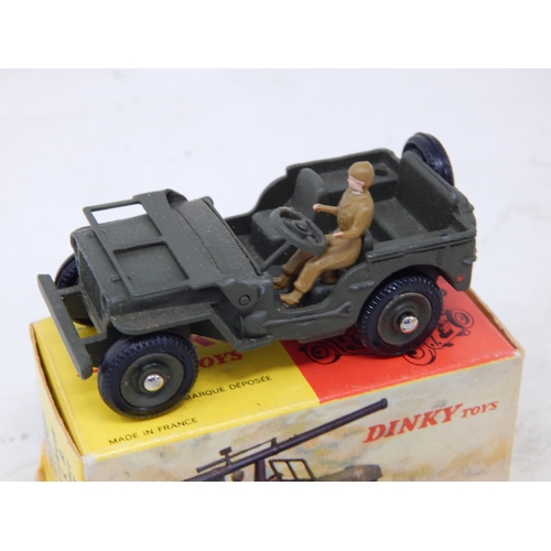 430 - DINKY TOYS: FRENCH ISSUE: 829 Jeep Avec Canon De 106 S.R