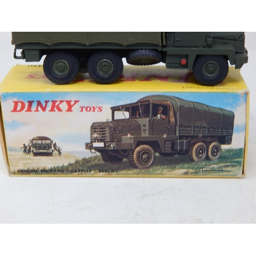 434 - DINKY TOYS: FRENCH ISSUE: 824 Camion Militaire Gazelle Berliet