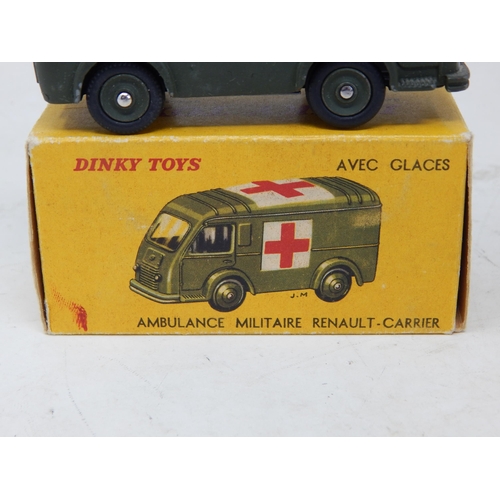 437 - DINKY TOYS: FRENCH ISSUE: 80F Ambulance Militaire Renault Carrier