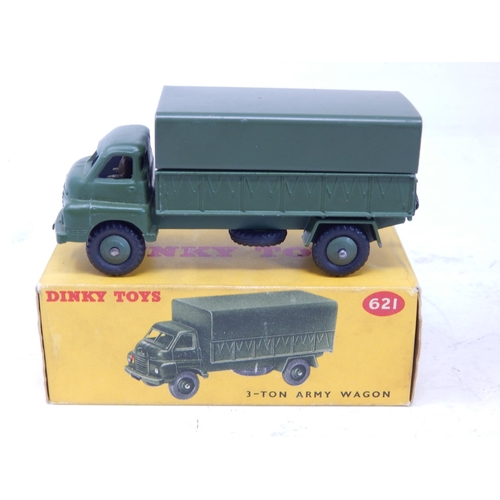 450 - DINKY TOYS: 621 3-Ton Army Wagon