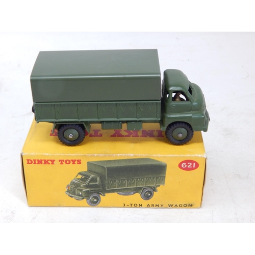 450 - DINKY TOYS: 621 3-Ton Army Wagon