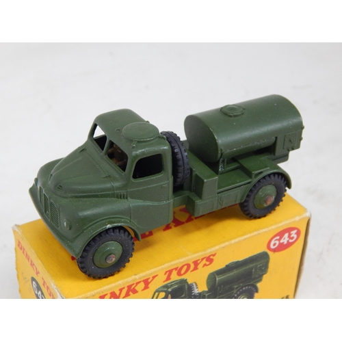 454 - DINKY TOYS: 643 Army Water Tanker