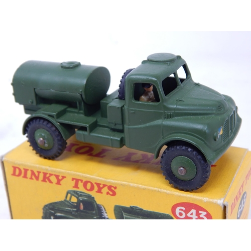 454 - DINKY TOYS: 643 Army Water Tanker