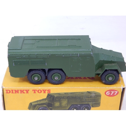 455 - DINKY TOYS: 677 Armoured Command Vehicle