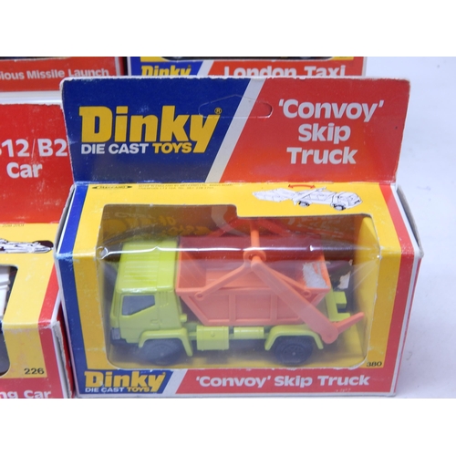 466 - DINKY TOYS: 978 Refuse Wagon, 383 Convoy National Carriers Truck, 674 Coastguard Amphibious Missile ... 