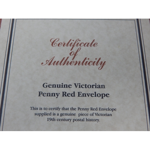 225 - Victorian Penny Red 'Envelope' in Westminster presentation folder