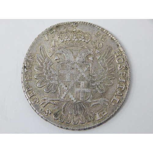 245 - Maltese 30 Tari - Ferdinand Von Hompesch 1798, Silver, Diameter 39mm