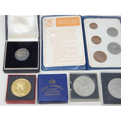 218 - Quantity of Mainly U.K Coinage including commemorative crowns, pre-decimal including silver etc (lot... 