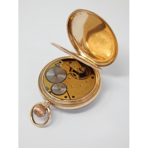 321 - American Waltham Watch Co Gentleman's Top Wind Gold Plated Pocket Watch with Subsidiary Seconds Dial... 