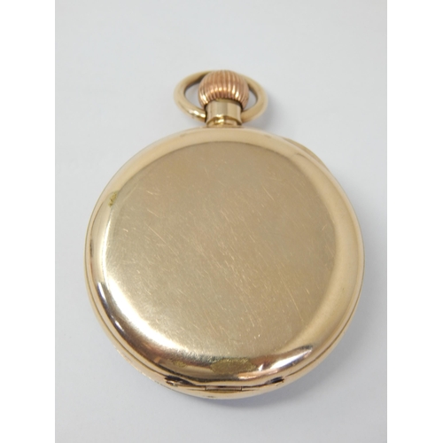 321 - American Waltham Watch Co Gentleman's Top Wind Gold Plated Pocket Watch with Subsidiary Seconds Dial... 