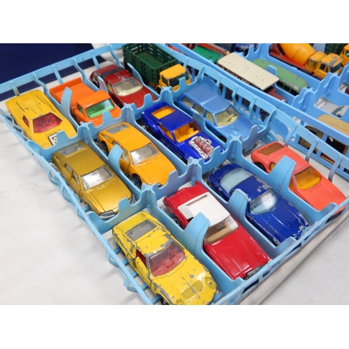 473 - MATCHBOX SERIES: Collectors Case with Four Inner Trays Containing 48 vehicles.