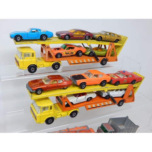 482 - MATCHBOX SERIES: Transporters with Vehicles (lot)