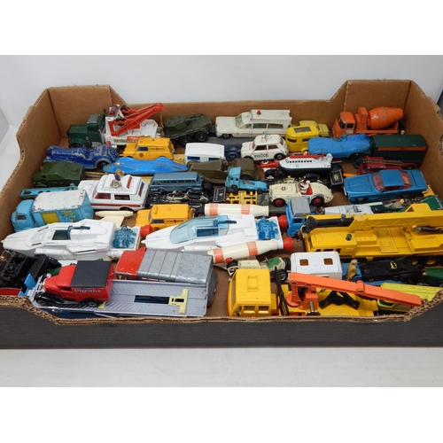 483 - Box Containing a large quantity of vehicles by Dinky, Corgi, Matchbox etc (lot)