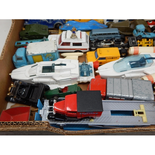 483 - Box Containing a large quantity of vehicles by Dinky, Corgi, Matchbox etc (lot)