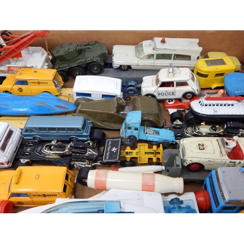 483 - Box Containing a large quantity of vehicles by Dinky, Corgi, Matchbox etc (lot)