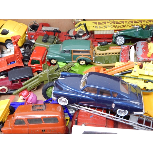 484 - Box Containing a large quantity of vehicles by Dinky, Corgi, Matchbox etc (lot)