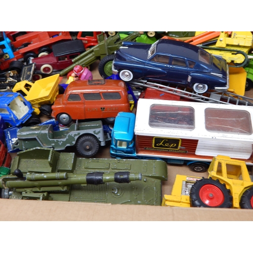 484 - Box Containing a large quantity of vehicles by Dinky, Corgi, Matchbox etc (lot)