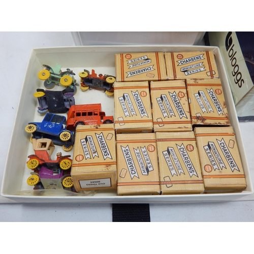 491 - 4 x Boxes Containing a large quantity of playworn vehicles by Dinky, Corgi & Matchbox  (lot)