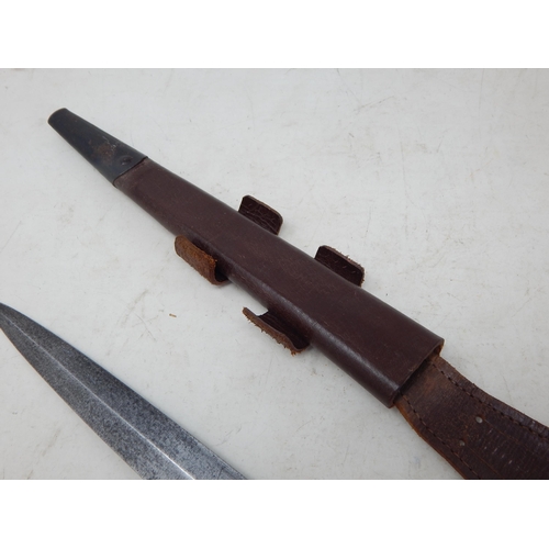 514 - Fairbairn Sykes Commando Knife & Leather Scabbard by 