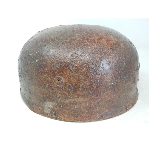 520 - WWII Nazi German Luftwaffe Fallschirmjager Helmet with Inner liner & Complete with Chinstrap.