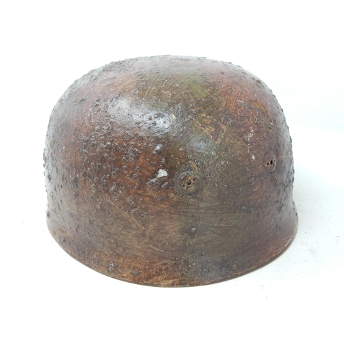 520 - WWII Nazi German Luftwaffe Fallschirmjager Helmet with Inner liner & Complete with Chinstrap.