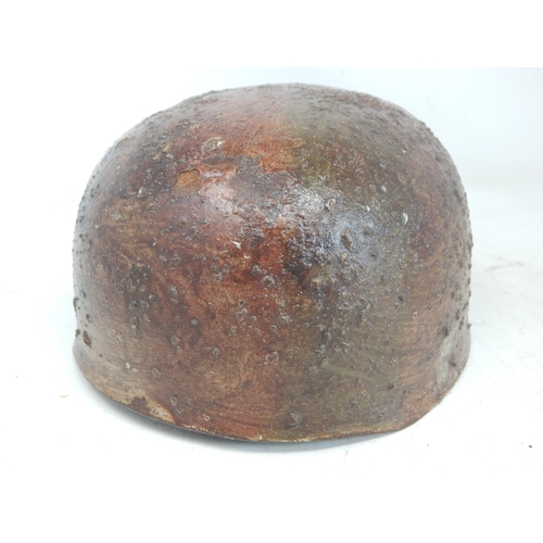 520 - WWII Nazi German Luftwaffe Fallschirmjager Helmet with Inner liner & Complete with Chinstrap.