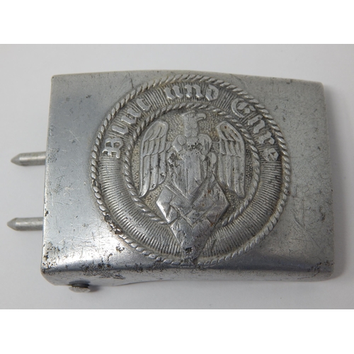 528 - Third Reich Hitler Youth Belt Buckle, Stamped RZM M 4/38