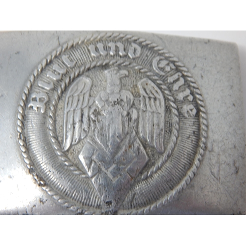 528 - Third Reich Hitler Youth Belt Buckle, Stamped RZM M 4/38