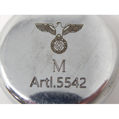 531 - WWII Nazi Kriegsmarine Coastal Artillery Stopwatch by ILONA. Engraved to the reverse with outstretch... 