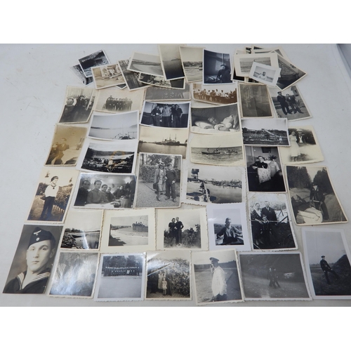 539 - WWII: Quantity of German Kriegsmarine Personal Photographs.