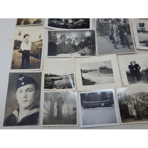 539 - WWII: Quantity of German Kriegsmarine Personal Photographs.