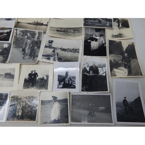 539 - WWII: Quantity of German Kriegsmarine Personal Photographs.